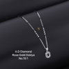 AD Diamond  Designer Silver And Rose Gold Dokiya Wholesale Price In Surat
